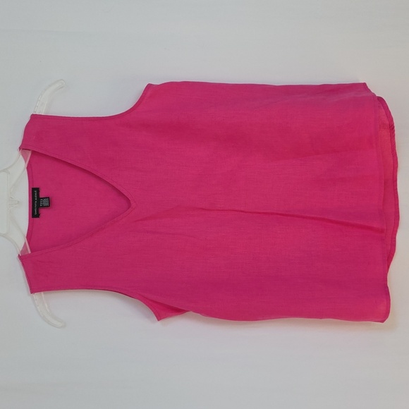 Saks Fifth Avenue Tops - Saks Fifth Avenue Pink Linen Shell Top.  Size Small